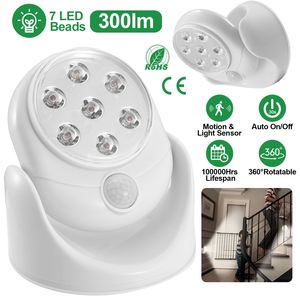 Wireless <b>LED</b> Night Lamp 90 Degree <b>Motion</b> <b>Sensor</b> Spotlight 360 Degree Rotate Cordless Stairs <b>Lights</b> Battery Operated - Product Image 1