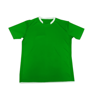 Camiseta de Punto de Manga Corta con Cuello en V para Hombre, Corte Regular, Estilo Casual, Ribete en Contraste, Paneles de Color Sólido, Secado Rápido, Poliéster - Product Image 6
