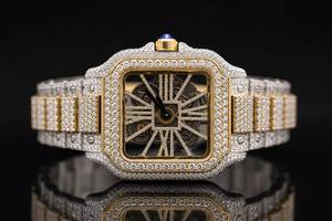 Reloj de Diamantes Moissanite de Alta Demanda, Reloj de Pulsera de Lujo Premium para Bodas, Fiestas y Celebraciones - Product Image 4