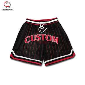 Shorts de basketball pour hommes en polyester avec logo personnalisé, impression par sublimation, vente en gros, shorts de basketball d'été pour hommes - Product Image 2
