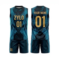 Seragam Flag Football Pria Custom 7 on 7 Jersey Tanpa Lengan Kompresi Bahan Polyester Mesh Cepat Kering