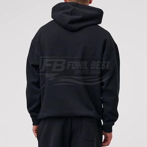 เสื้อฮู้ดดี้ผู้ชายคุณภาพสูงสำหรับฤดูใบไม้ร่วง ผ้าฝ้าย 100% แห้งเร็ว ระบายอากาศได้ดี เป็นมิตรกับสิ่งแวดล้อม ทรงปกติ มีกระเป๋า ออกแบบตามสั่ง ขายส่ง OEM - Product Image 2