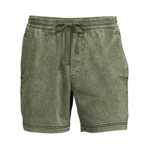 Pantalones Cortos Deportivos de Alta Calidad para Hombre con Logotipo Personalizado, Pantalones Cortos Casuales de Algodón Suave con Cordón y Bolsillos, Verano 275gsm - Product Image 4