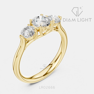 Bague de fiançailles en or blanc 14 carats avec diamant de laboratoire certifié IGI, taille ronde 0,668 carats, bijou raffiné, cadeau d'anniversaire - Product Image 6