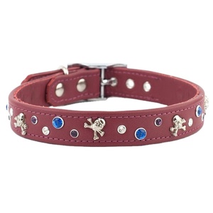 100% collier de chien en cuir véritable avec fonction rembourrée personnalisée nouvelle décoration de goujons fantaisie haut fabricant de fournisseur indien - Product Image 2