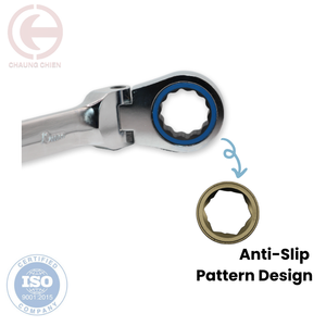 <b>Open</b> <b>End</b> <b>Spanner</b> 120T Gear Flex Head Wrench - Product Image 3