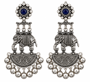 Fournisseur en gros de boucles d'oreilles pendantes plaquées argent antique oxydé |   Fabricant direct d'usine |   Ventes en cours, stock disponible - Product Image 1