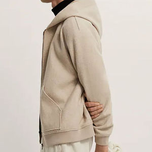 Sudadera con capucha y cremallera personalizada, de tejido grueso, oversize, unisex, de forro polar, minimalista, lisa, estilo streetwear para hombre y mujer - Product Image 2
