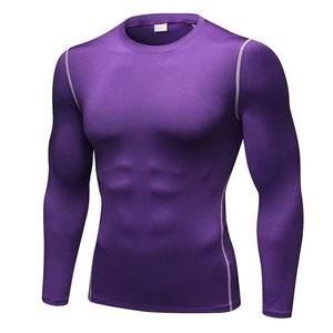 Wholesale High Quality Breathable Long Sleeve Rash Guard Custom Logo Printed MMA Swimming Spandex Polyester Fabric Rash Guard - Product Image 2