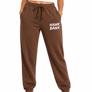 Women Joggers Pants Elastic Waist Design Adjustable Drawcord Clean <b>Cuffed</b> Finish Soft Touch Elastic Waist Everyday Comfort Fit - Product Image 1