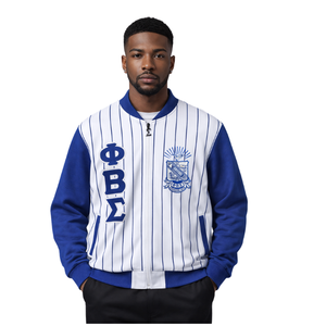 Chaqueta Cortavientos con Cierre Completo Phi Beta Sigma, Ropa de Fraternidad Griega con Diseño Ligero, Comodidad Premium y Estilo Atlético - Product Image 1
