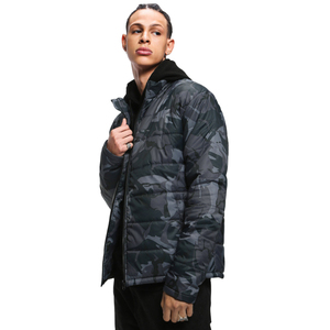 <b>Men</b>’s Camouflage Printed Puffer <b>Jacket</b> <b>Lightweight</b> Insulated Hooded Winter Coat Windproof Outdoor Tactical Style OEM - Product Image 1