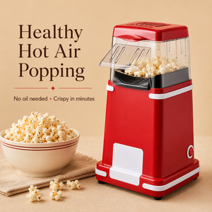 Ensemble de bols à popcorn pour soirée cinéma à domicile avec machine à popcorn électrique à air chaud pour servir des collations lors de fêtes en cuisine - Product Image 2