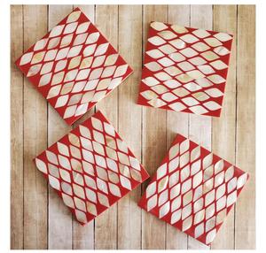 Elegante Posavasos de MDF con Incrustaciones de Nácar, Posavasos de Nácar, Salvamanteles, Posavasos con Incrustaciones de Nácar a Precio de Fábrica al por Mayor - Product Image 3