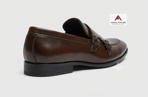 Mocasines Genuinos para Hombre con Hebilla con Patrón de Cocodrilo, Zapatos Formales de Vestir con Punta en Pico para Oficina y Fiestas - Product Image 2
