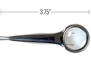 Loupe, Pince à épiler, Ciseaux de rasage élégants, Ciseaux à cuticules à surface de coupe incurvée et tranchante - Product Image 2