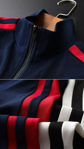 Survêtements en molleton uni respirants 100% coton pour hommes, vêtements de sport d'équipe, vêtements de fitness, d'entraînement et de jogging - Product Image 4