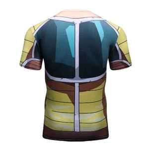 Men <b>Compression</b> Running <b>Shirt</b> Fitness Quick Dry Rashgard Tight Short Sleeve Sport Tshirt Training Jogging <b>Shirts</b> Gym Sportswear - Product Image 2