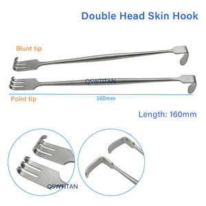 Kit d'arthroplastie de la hanche pour animaux, instruments chirurgicaux orthopédiques : rétracteur de hanche Hatt Spoon, râpes osseuses, par Dentavex - Product Image 3