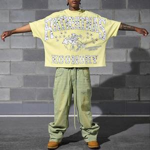 Camiseta Corta Personalizada con Pedrería, Logotipo con Pedrería, 100% Algodón Tejido, Transpirable, de Secado Rápido, Cuello Redondo, Corte Regular para Hombre, MOQ Bajo - Product Image 5