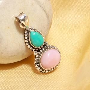 Pink <b>Opal</b> Pendant 925 Sterling Silver Handmade Jewelry Women Men Unique Natural Gemstone <b>Necklace</b> Gift At Best Price - Product Image 2