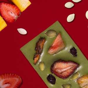 Barra Sólida de Matcha de 27 g con Frutos Secos y Nueces, Bocadillos Saludables OEM, Cajas de Regalo de Chocolate Personalizadas al por Mayor - Product Image 1