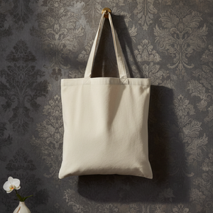 Customized Logo Organic Cotton Plain Canvas Tote Bag | Biodegradable Recyclable Shopping <b>Handbag</b> Storage & Promotion Wholesale - Product Image 4