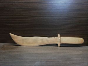 Couteau en bois écologique, couverts compostables de qualité alimentaire pour la livraison à emporter et la restauration - Product Image 6