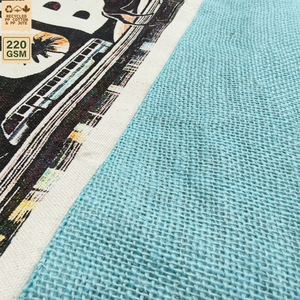กระเป๋าผ้าแคนวาสเคลือบลามิเนต 220 GSM สำหรับชายหาด ขนาด 47x38x15 ซม. รับทำโลโก้ตามสั่ง ขายส่ง OEM แบรนด์ส่วนตัว รุ่น SNC121 - Product Image 5