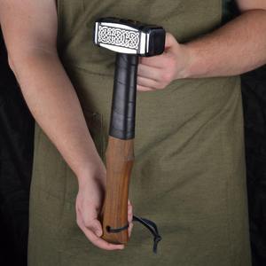 Marteau Viking gravé, forgé à la main, manche en hickory personnalisé, 16 pouces, qualité industrielle, cadeau pour papa et mari - Product Image 5