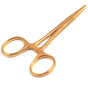 กรรไกรผ่าตัดเคลือบทองคำ ยี่ห้อ WORLD PRECISION SURGICAL ปลายตรง พร้อมที่หนีบห้ามเลือดแบบใช้มือ ชุดเครื่องมือผ่าตัดกระดูกและข้อ ได้รับมาตรฐาน CE - Product Image 2