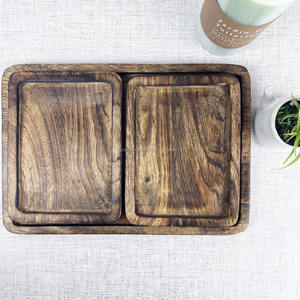 Plateau en bois minimaliste, meilleure qualité, best-seller, écologique, durable, fait à la main, décoration de cuisine, décoration de la maison, cadeau, fournisseur en gros - Product Image 3