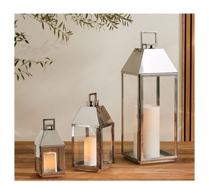 Compre una linterna decorativa de metal para velas, ideal para decoración del hogar, jardín, patio, bodas y fiestas, con un estilo rústico vintage. - Product Image 6