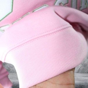 IOWA Women's Winter Autumn Nursing Custom Streetwear Mock Crew Neck Heavyweight Cotton Chenille Embroidery Patch Pullover OEM - Product Image 4