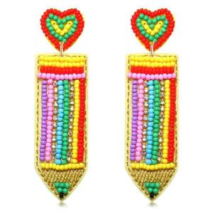 Luxury Stylish Beaded <b>Handmade</b> <b>Earrings</b> Budget Friendly Fashion Jewelry at Low Price - Product Image 6