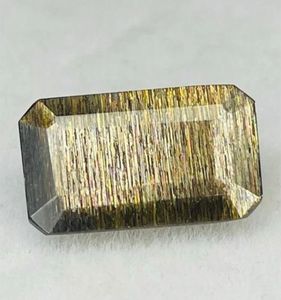 Piedra solar de corte octogonal con efecto de lluvia de meteoritos naturales múltiples. - Product Image 1