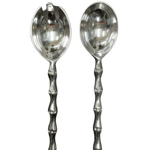 Juego de Servidores de Ensalada de Acero Inoxidable Ecológico de Alta Calidad, Diseño Moderno, Apto para Lavavajillas, para Hogar, Hoteles y Restaurantes - Product Image 1