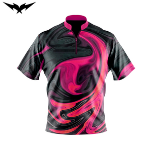 Quarter Zip Jersey Printed Team <b>Bowling</b> Shirt New Style Men's <b>Bowling</b> Shirt Custom Name Bowlers - Product Image 3