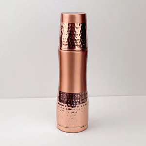 Pure <b>Copper</b> Sports Water <b>Bottle</b> Leak Resistant Metal <b>Drinking</b> <b>Bottle</b> for Gym Fitness Hiking Camping and Daily Use - Product Image 6