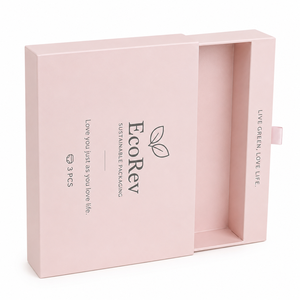 Custom Luxury Eco-Friendly Cosmetic Drawer Gift <b>Box</b> with Gold Foil Hot Stamping UV Coating Glossy Lamination Sponge Liner - Product Image 5