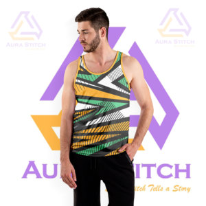 OEM personalizado 100% algodón sin mangas Muscle Tank Top para hombres de punto deporte Fitness gimnasio ropa Casual estampado patrón para correr - Product Image 2