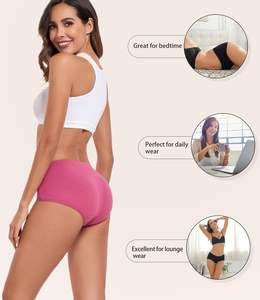 Culottes Hipster Confort Naturel pour Femme – Tissu Doux, Respirant, Extensible, Maintien Sûr, Couverture Complète, Usage Quotidien, Couleur Unie - Product Image 4