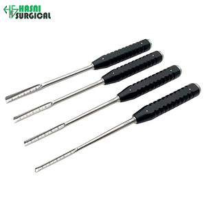 Juego de instrumentos quirúrgicos ortopédicos de primera calidad: Osteótomos manuales y cinceles para huesos, con certificación CE, de acero inoxidable y mango de aluminio, rectos. - Product Image 3