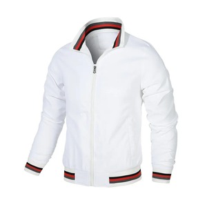 แจ็กเก็ตบอมเบอร์สำหรับผู้ชายแจ็กเก็ตบอมเบอร์แจ็คเก็ตปักโลโก้ - Product Image 1