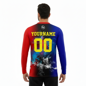 เสื้อยืดแขนยาวพิมพ์ซับลิเมชันส่วนตัวสั่งแบบกำหนดเองได้ตามต้องการ - Product Image 4