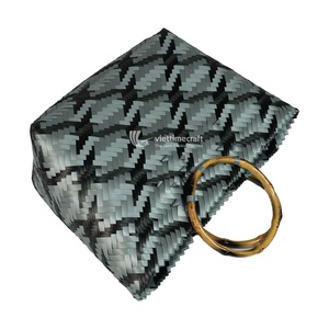 Wicker and PP Woven Plastic <b>Bags</b> for Ladies, Wholesale From Vietnam Handicraft Exporter - Product Image 2