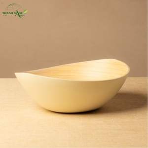 Tazón de Bambú Prensado en Forma de Barco con Acabado Mate, Ecológico, Hecho a Mano, Ligero, para Fiestas - Product Image 5