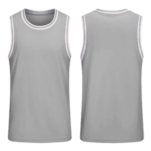 Camiseta de Baloncesto Roja Unisex sin Mangas con Cuello Redondo, Transpirable, Ecológica, de Secado Rápido, de Poliéster, Color Sólido, para Adultos, para Todas las Temporadas - Product Image 4
