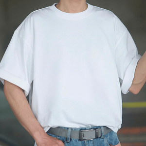 Camisetas Lisas al por Mayor de Alta Calidad, Personalizadas con su Logotipo, Tejido Transpirable, Ecológicas, Casuales para Hombre, 100% Algodón, 250 GSM, Cuello Redondo - Product Image 1