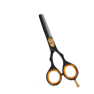 Ciseaux de coiffure noirs réutilisables, faible MOQ, personnalisables, pour la coupe de cheveux, utilisation en salon de coiffure - Product Image 6